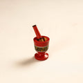  Handmade Lacquered Wooden Mortar & Pestle Set - Small 