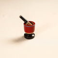  Handmade Lacquered Wooden Mortar & Pestle Set - Small 