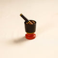  Handmade Lacquered Wooden Mortar & Pestle Set - Small 