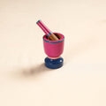  Handmade Lacquered Wooden Mortar & Pestle Set - Small 