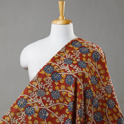 Orange - Kalamkari Printed Cotton Fabric