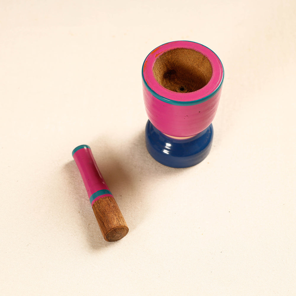 Wooden Mortar And Pestle
