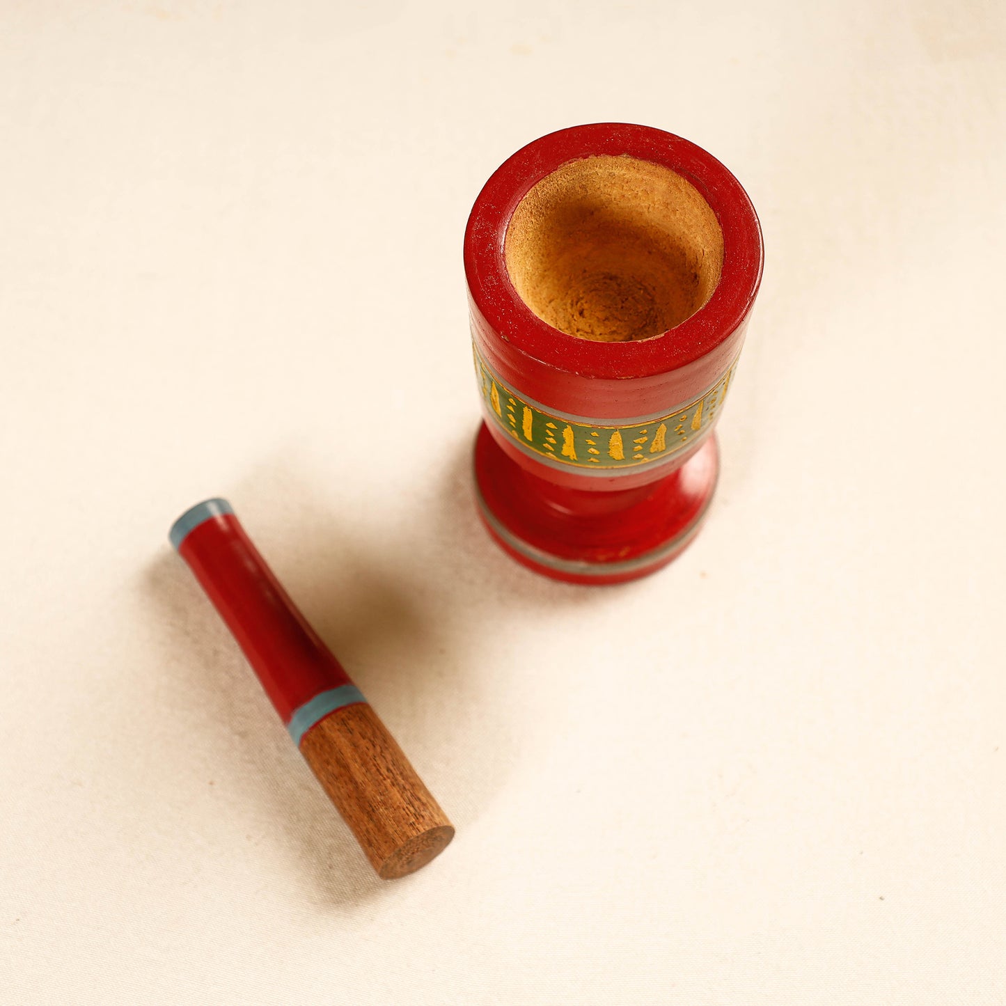 Wooden Mortar And Pestle
