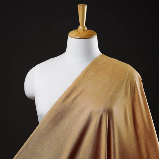 Light Brown - Vidarbha Tussar Silk Cotton Handloom Fabric