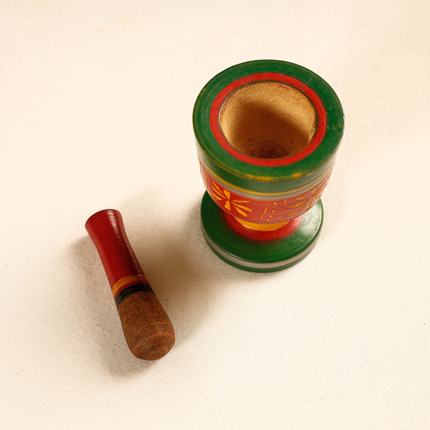 Wooden Mortar And Pestle
