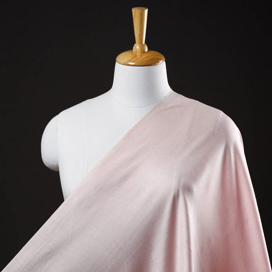 Light Pink - Vidarbha Tussar Silk Cotton Handloom Fabric