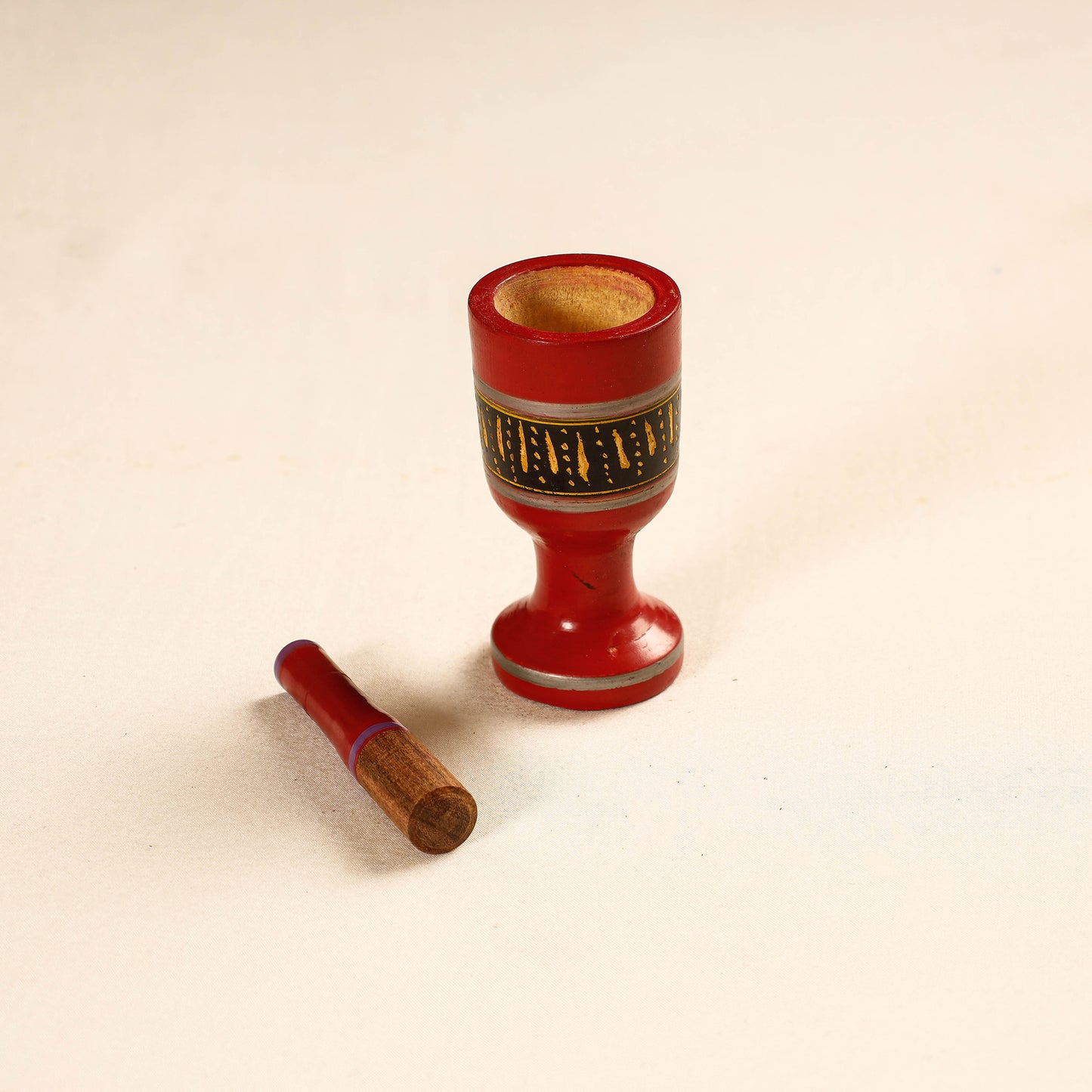  Wooden Mortar And Pestle
