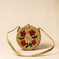  Handcrafted Natural Water Reed Embroidered Sling Bag Online at iTokri.com 
