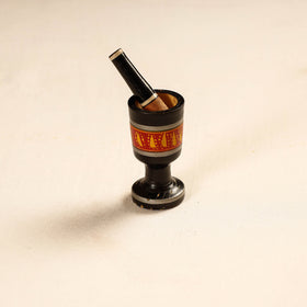  Handmade Lacquered Wooden Mortar & Pestle Set - Small 