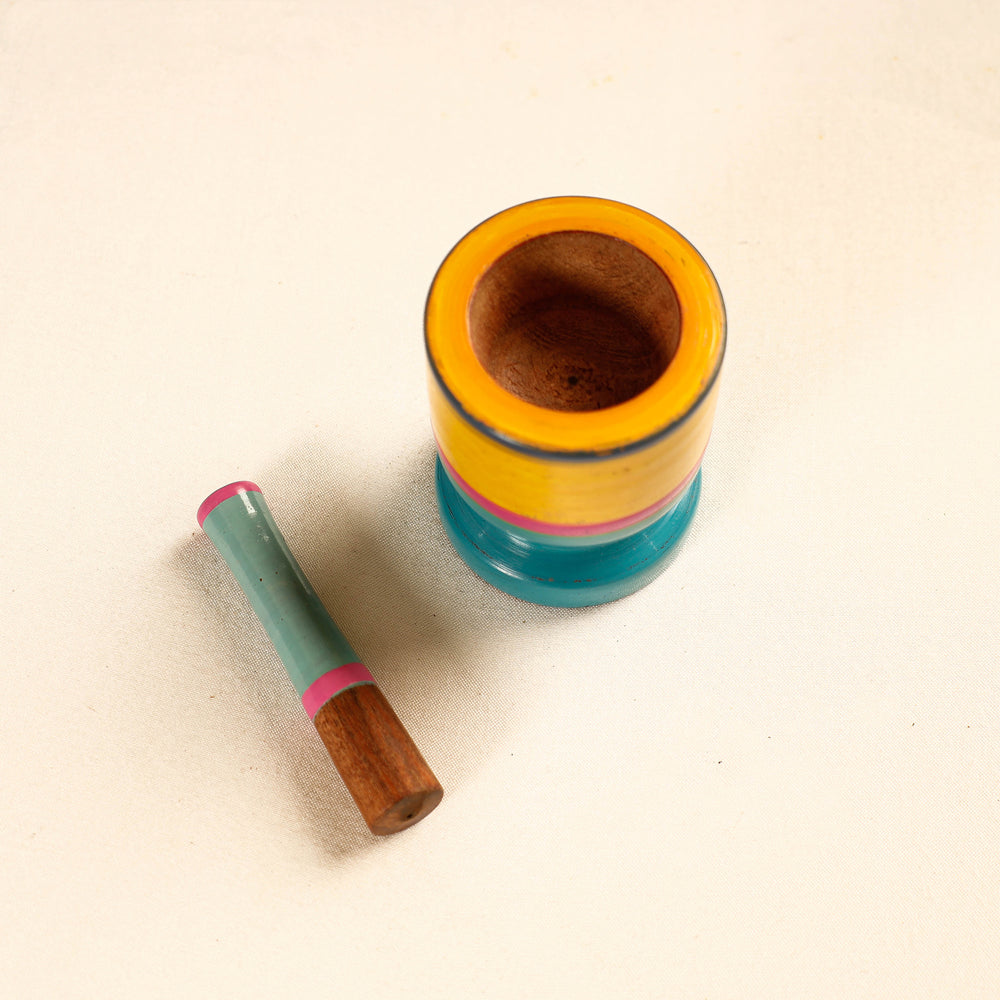  Wooden Mortar And Pestle
