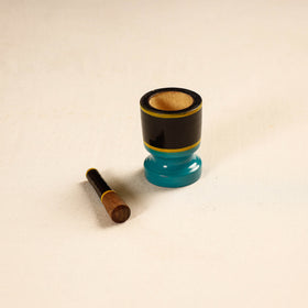  Handmade Lacquered Wooden Mortar & Pestle Set - Small 