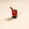  Handmade Lacquered Wooden Mortar & Pestle Set - Small 