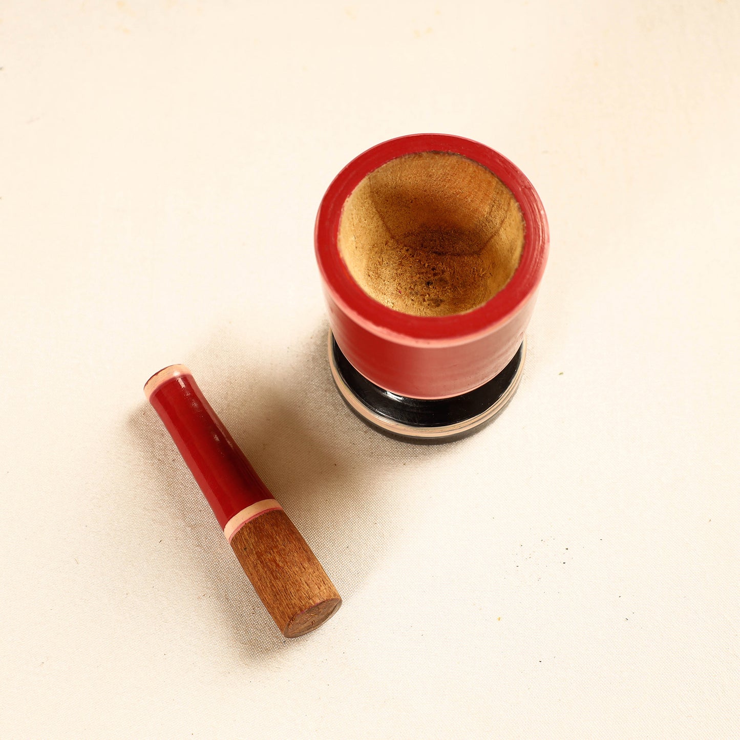  Wooden Mortar And Pestle
