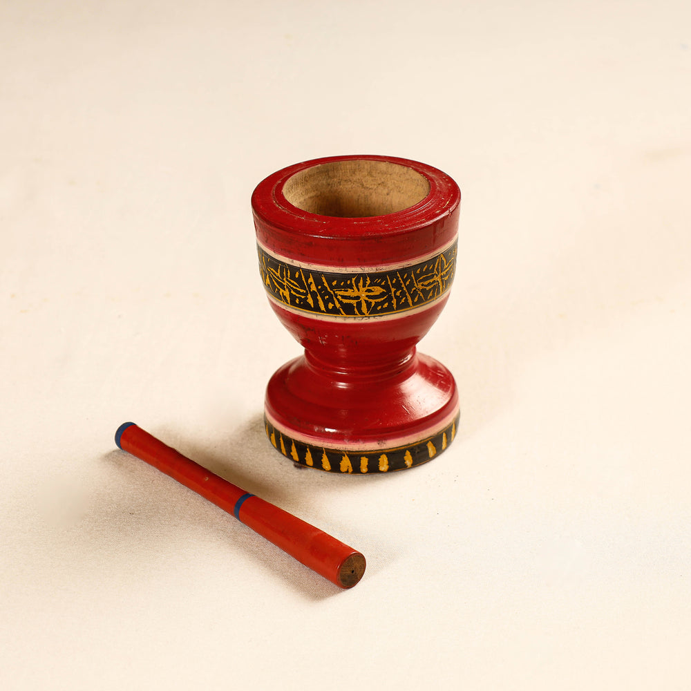  Wooden Mortar And Pestle
