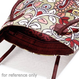  Handpainted Kalamkari Natural Dyed Cotton Shoulder Bag 