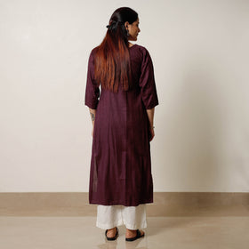 Buy iTokri Casuals - Tussar Silk Long Kurta for Women