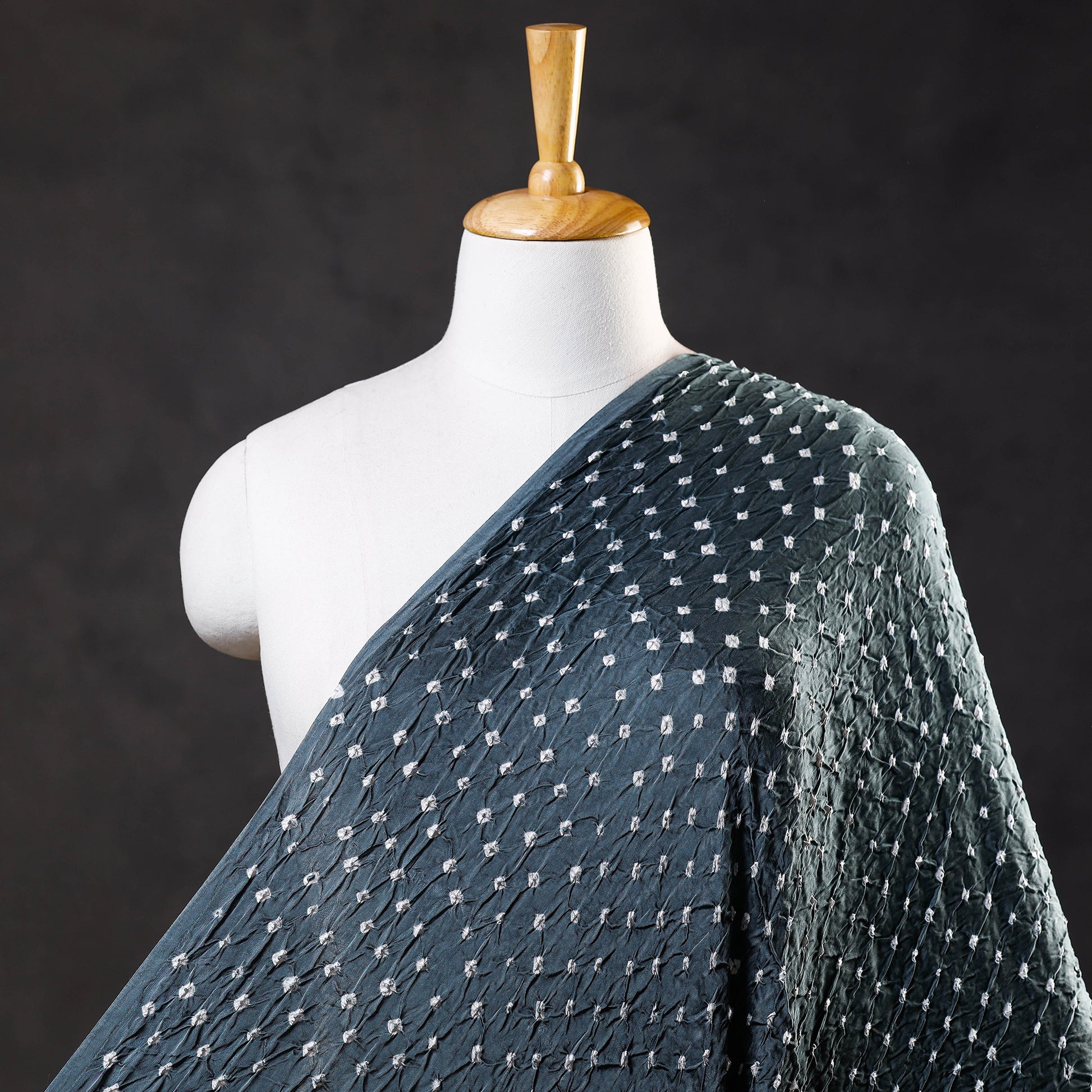 Bandhani Tie-Dye Modal Silk Fabric