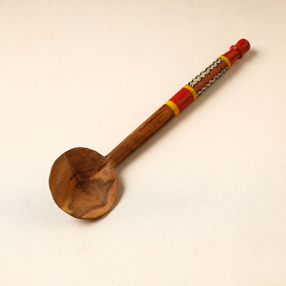 lacquered wooden spoon 