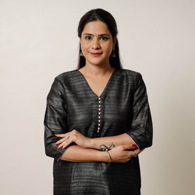Buy Pure Desi Tussar Silk Long Kurta for Women
