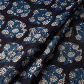 Blue - Dabu Bagru Block Print Pure Cotton Fabric
