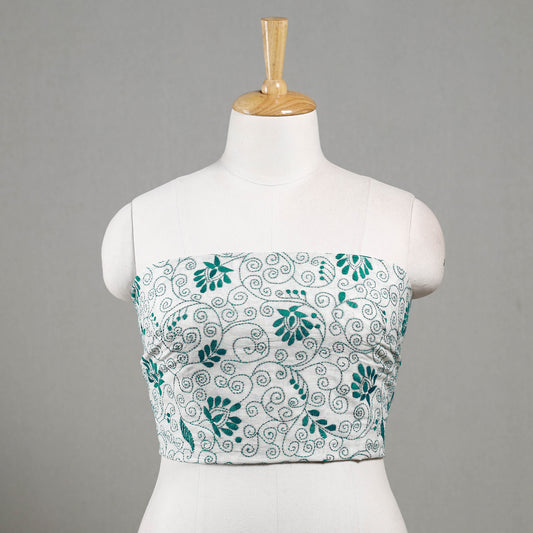 kantha embroidery blouse piece