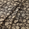 Traditional Black with Floral Clusters Bagru Print Fabric 