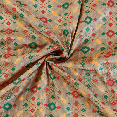 Multicolor - Banarasi Meena Jacquard Brocade Viscose Silk Fabric