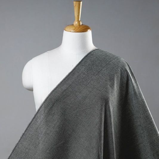 Black - Prewashed Fine Cotton Handloom Fabric