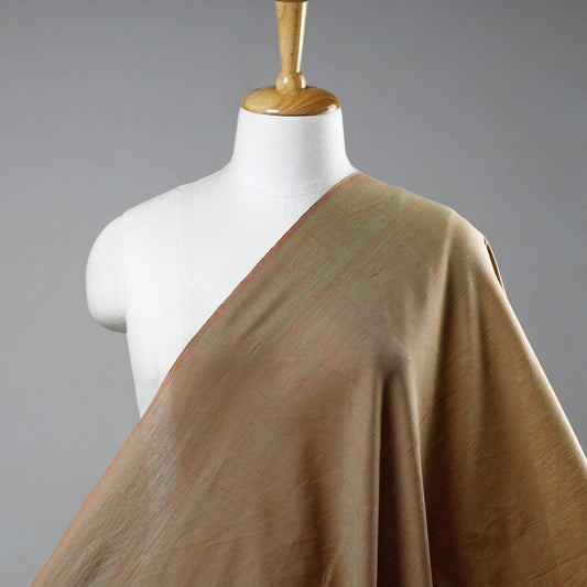 Brown - Prewashed Fine Cotton Handloom Fabric
