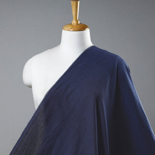 Blue - Prewashed Fine Cotton Handloom Fabric