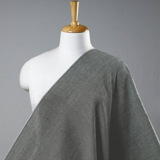 Grey - Prewashed Fine Cotton Handloom Fabric