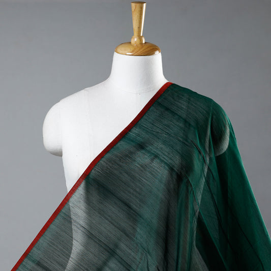 Green - Traditional Chanderi Silk Pure Handloom Fabric