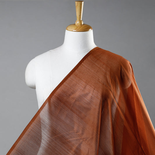 Brown - Traditional Chanderi Silk Pure Handloom Fabric