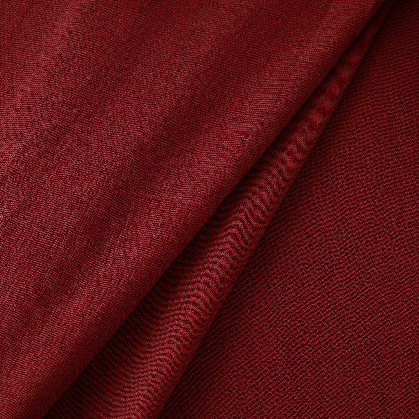 Maroon - Prewashed Fine Cotton Handloom Fabric