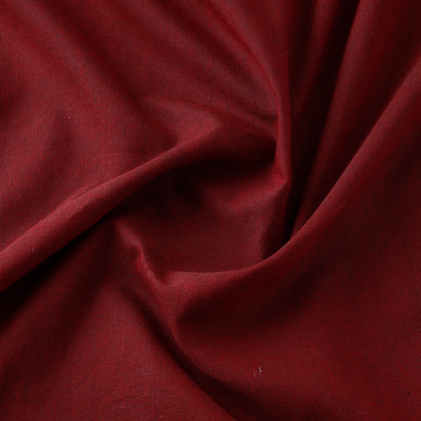 Maroon - Prewashed Fine Cotton Handloom Fabric
