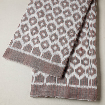 Brown - Maniabandha Ikat Weave Handloom Cotton Fabric