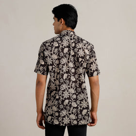 Buy  Bagru Block Printed Cotton Men Half Sleeve Shirt 01 Online l iTokri.com