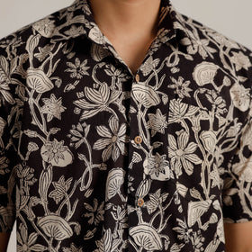 Buy  Bagru Block Printed Cotton Men Half Sleeve Shirt 01 Online l iTokri.com
