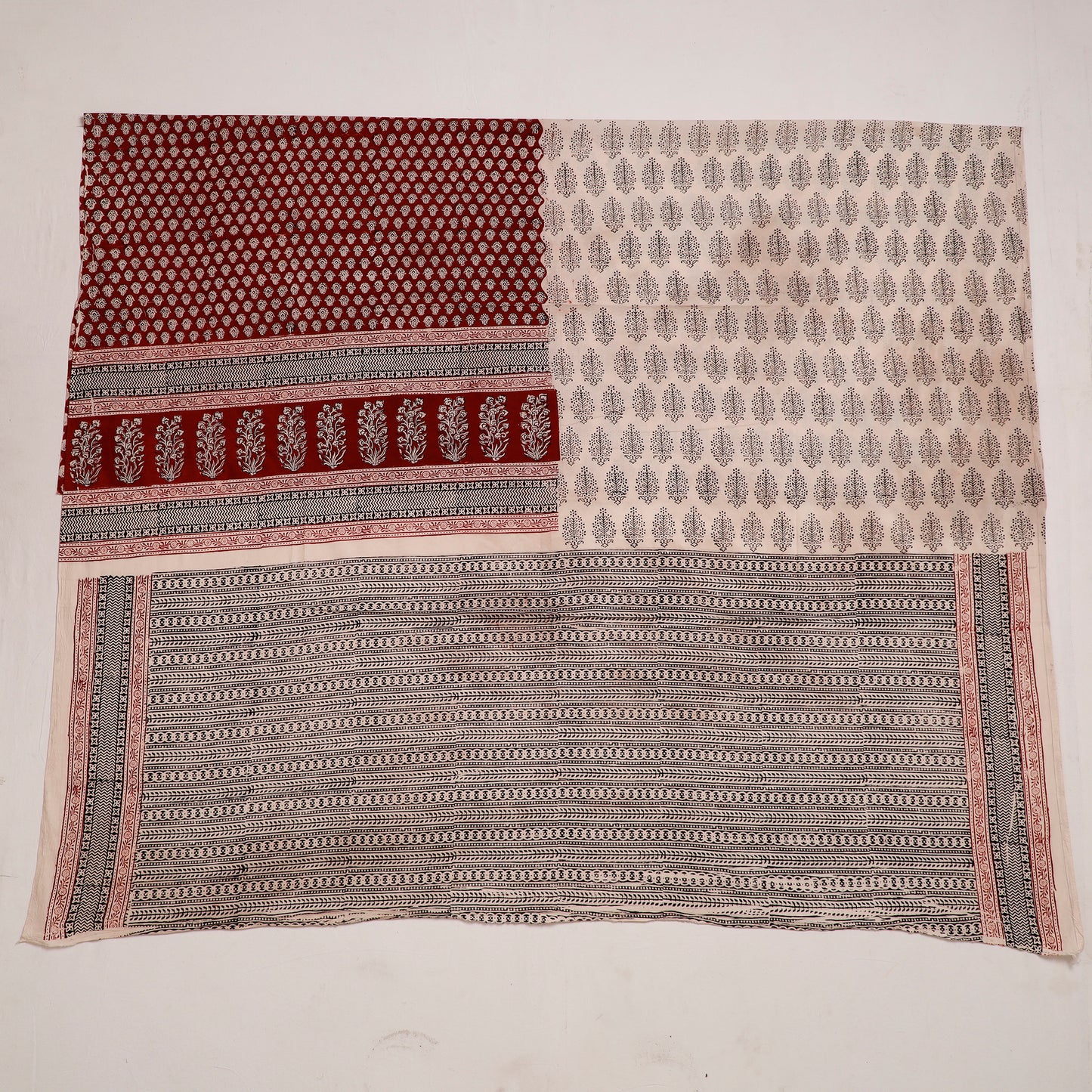  Bagh Block Printed Cotton Kurta Material 