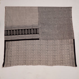 Black Natural Dyed Cotton Bagh Print Kurta Material