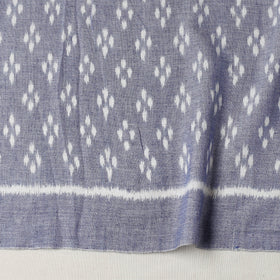 Blue - Maniabandha Ikat Weave Handloom Cotton Fabric