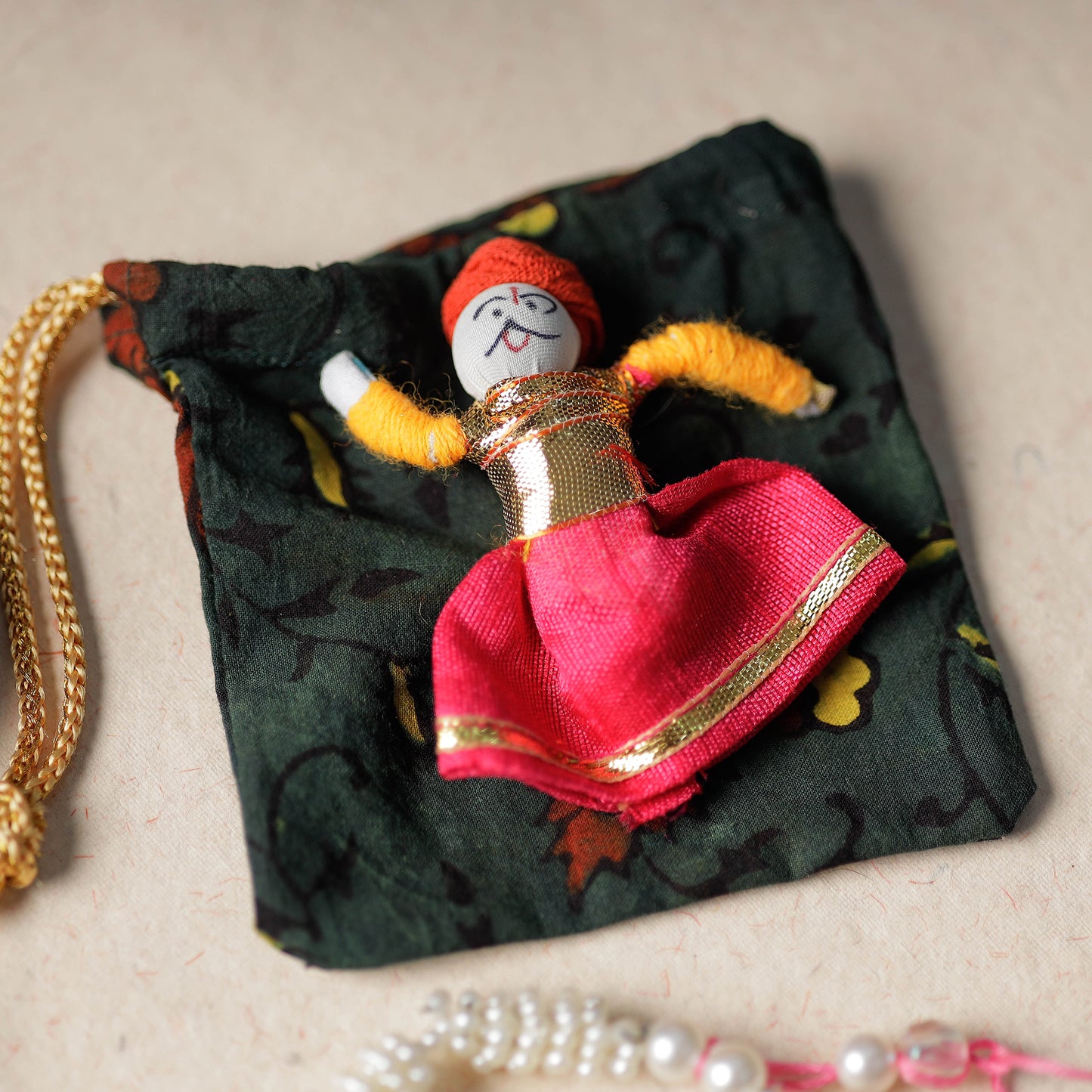 Handmade Beadwork Lumba Rakhi By Jugni 90