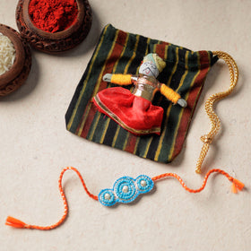 Handmade Thread & Beadwork Rakhi By Jugni