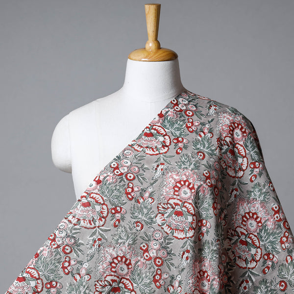 Sanganeri Print Fabrics - Buy Sanganeri Block Printed Fabric Online ...