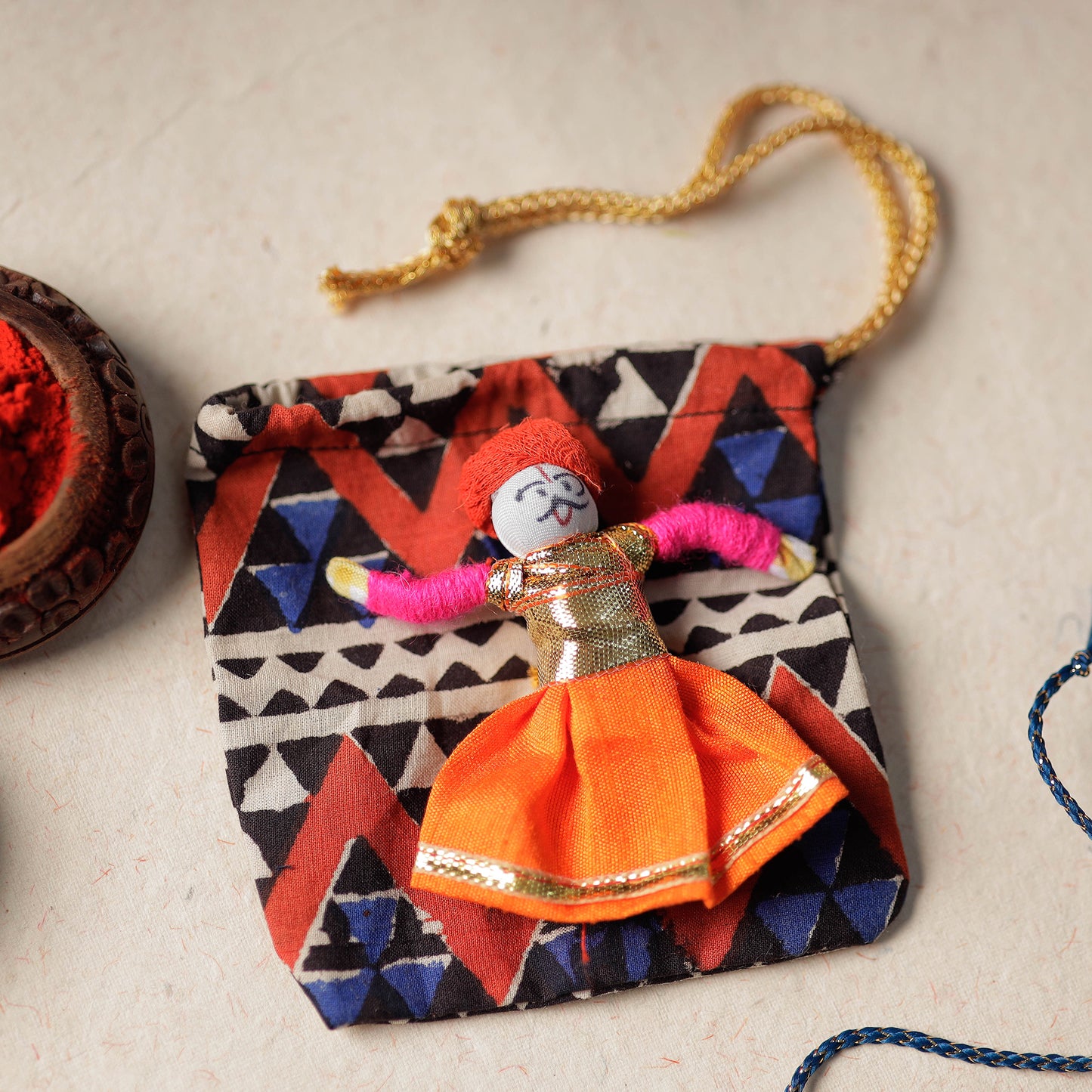 Handmade Thread & Beadwork Rakhi By Jugni 181