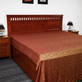  Himroo Handloom Jacquard Mercerized Cotton Double Bed Cover 