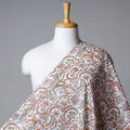 Buy Multicolour Phool Jaal Sanganeri Block Printed Cotton Fabric Online at iTokri.com