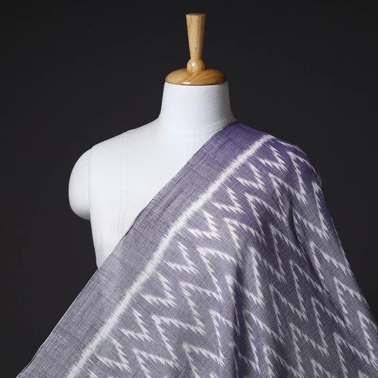Purple - Maniabandha Ikat Weave Handloom Cotton Fabric