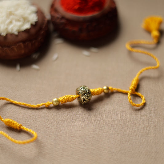 Tribal Dokra Craft Brass Rakhi by Miharu 13