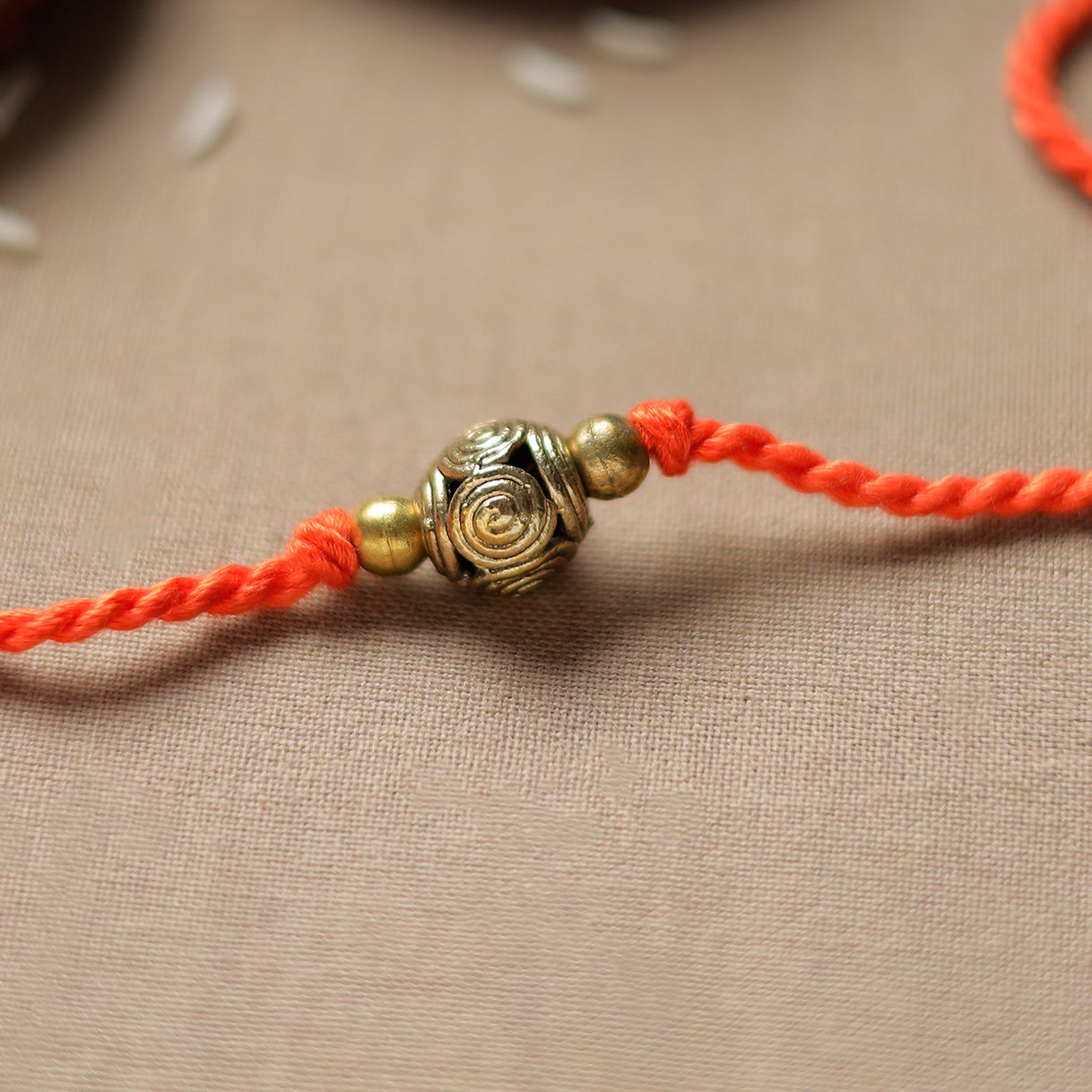 Tribal Dokra Craft Brass Rakhi by Miharu 30